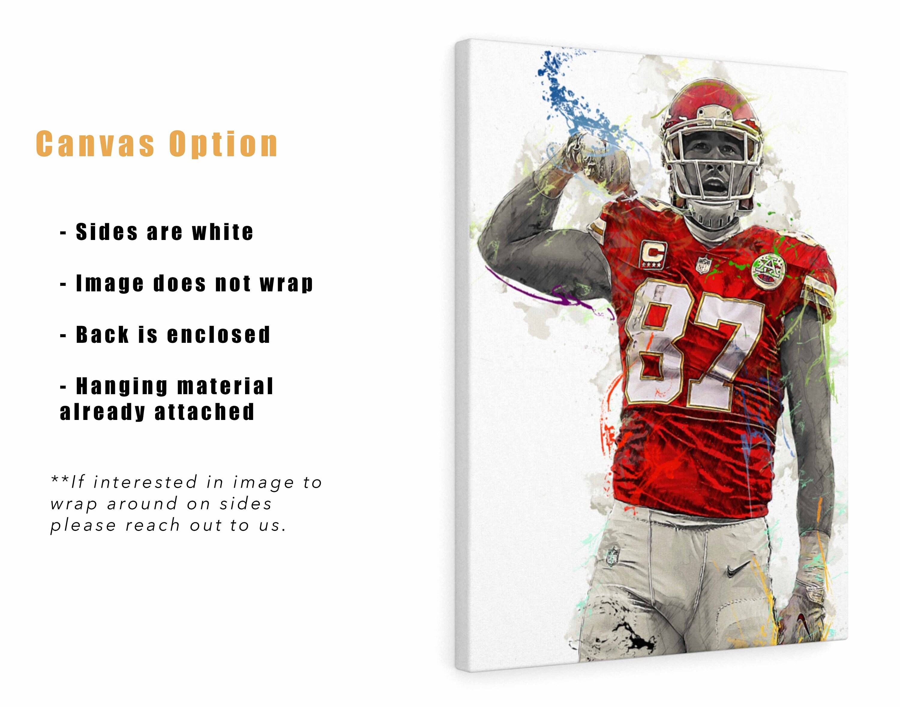 Kansas City Chiefs Travis Kelce giocatore di football americano muro - POSTER 20