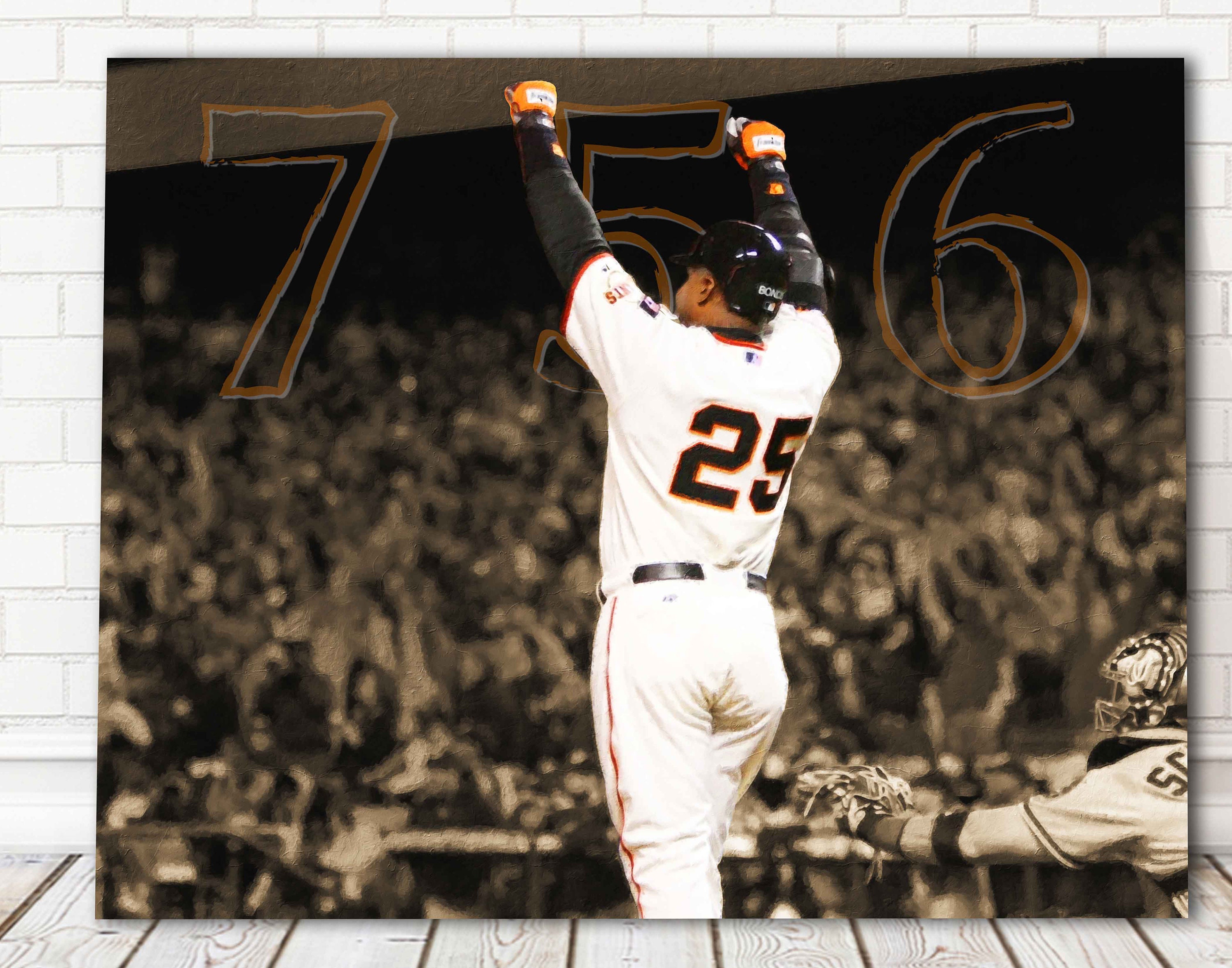 Barry Bonds Canvas Print San Francisco Giants Wall Art 