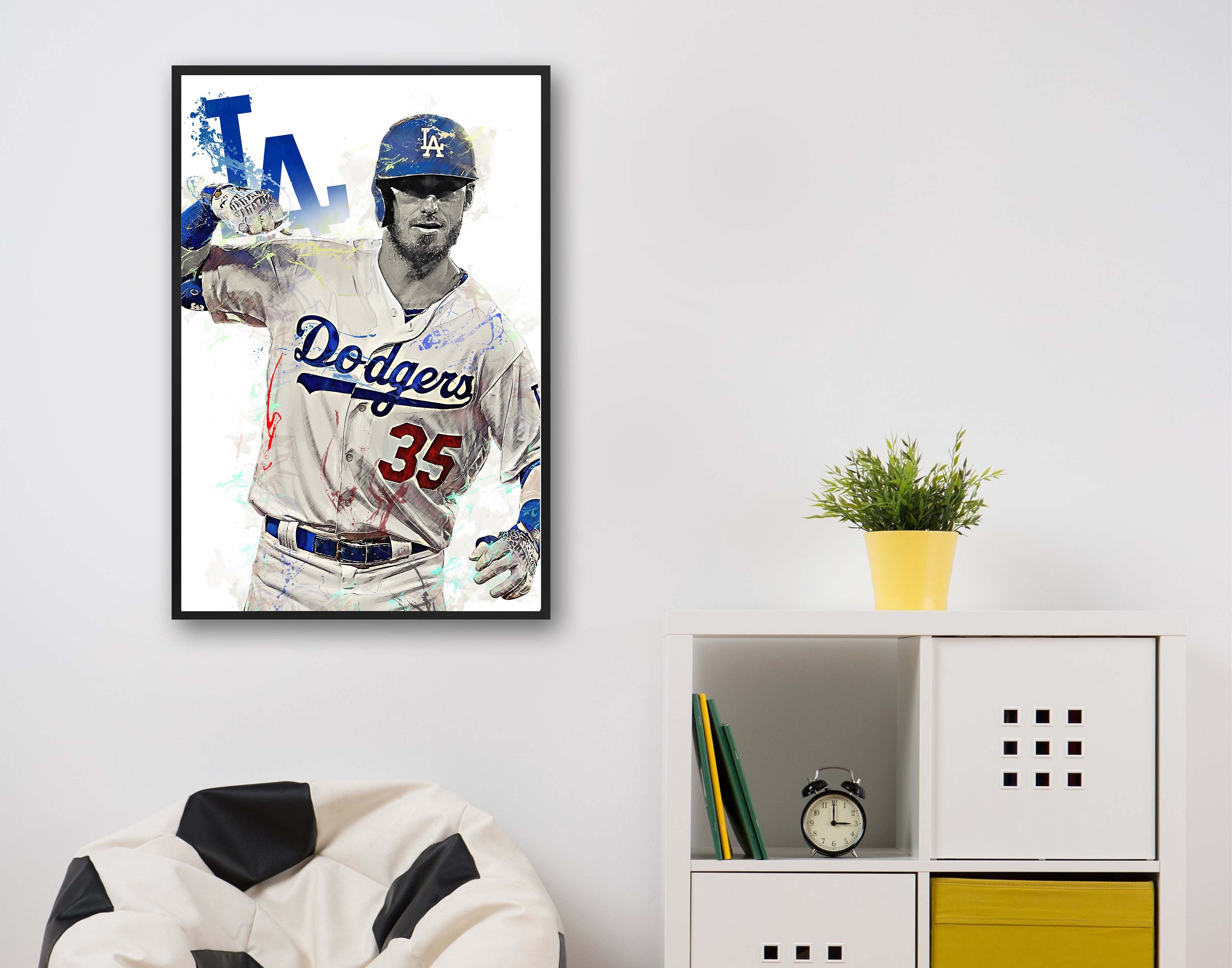 Cody Bellinger Poster Los Angeles Dodgers Canvas Print Etsy