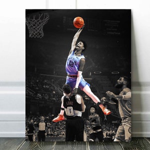 Ja Morant Canvas Print - Memphis Grizzlies - Wall Art, Sports Art Print, Kids Decor, Man Cave, Canvas Art, Gift, Basketball Poster