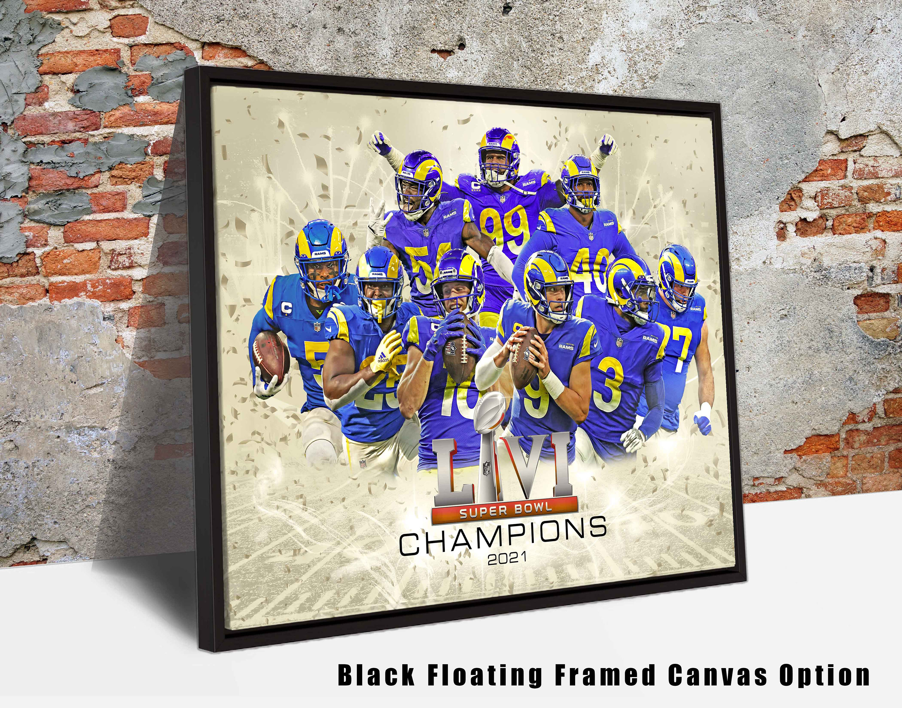 LA Rams Super Bowl Champions 2022 Canvas - Trends Bedding