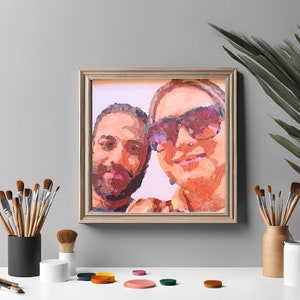 DIY Paint Your Portrait Kit / DIY Kit / Painting / Canvas / Painting Kit/Gift for Her / Custom Paint By Number/Paint by Number,birthday gift
