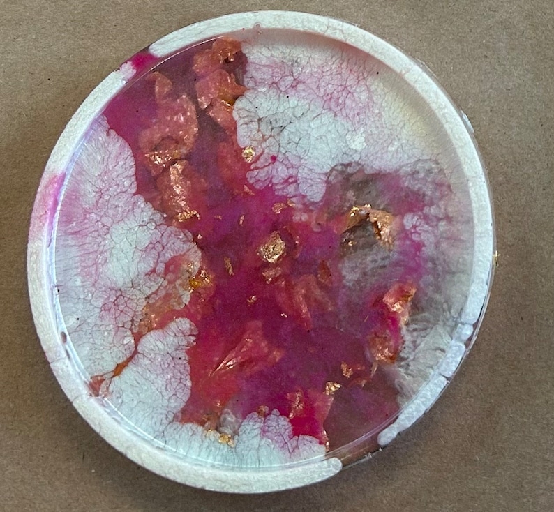 DIY Resin Coaster Kit, diy adult craft, gift for her, team building, corporate workshop, adult activity, pressed flowers,resin, holiday gift Love Theme