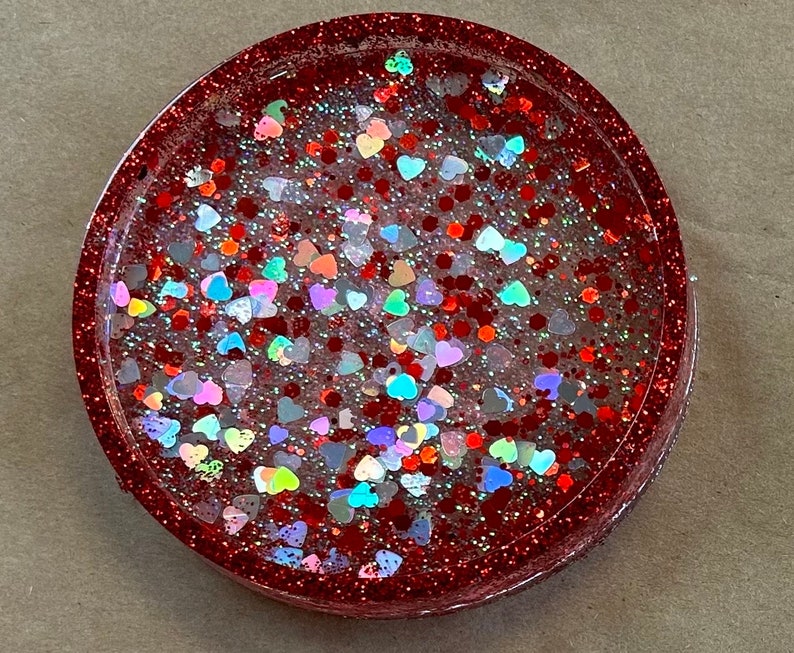 DIY Resin Coaster Kit, diy adult craft, gift for her, team building, corporate workshop, adult activity, pressed flowers,resin, holiday gift Be Mine theme