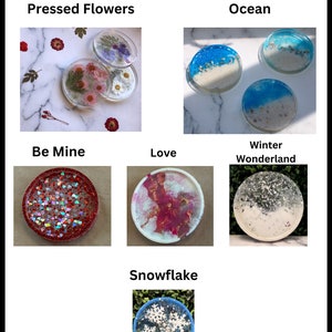DIY Resin Coaster Kit, diy adult craft, gift for her, team building, corporate workshop, adult activity, pressed flowers,resin, holiday gift image 2