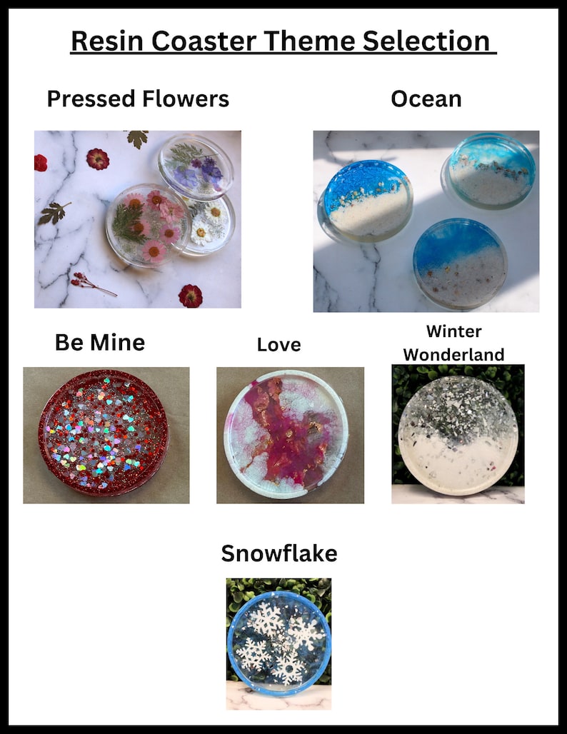 DIY Resin Coaster Kit, diy adult craft, gift for her, team building, corporate workshop, adult activity, pressed flowers, mothers day, resin image 2