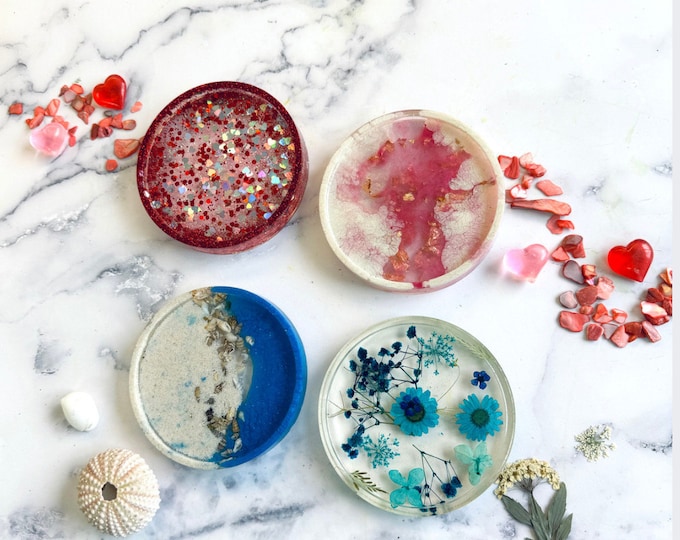 DIY Resin Coaster Kit, diy adult craft, gift for her, team building, corporate workshop, adult activity, pressed flowers,resin, holiday gift