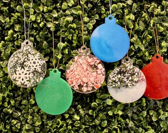 DIY Hanging Resin Ornament Kit,DIY Christmas ornaments, DIY family activity, personalized Christmas decor, resin craft,