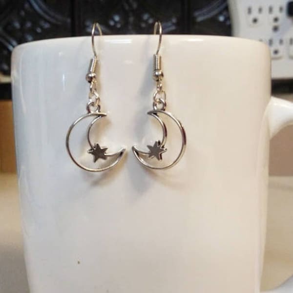 Wolfstar Harry Potter Earrings Moon & Star (With Extras!)