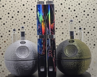 Portacartuchos Estrella de la Muerte de 3 ml con estación de purga y bolígrafo V2 con temática de Star Wars/Soporte universal para cartuchos de péptidos e insulina