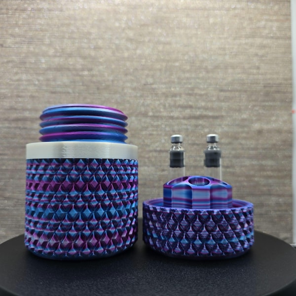 3ml Cartridge Holder  with Purging Station with Lid | Universal Peptide/ Insulin Cartridge Holder