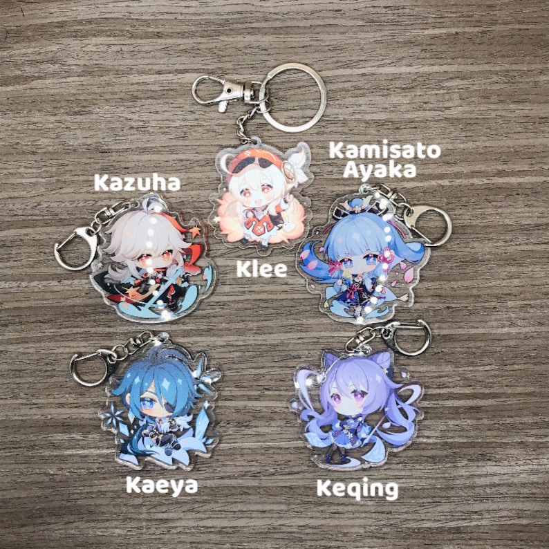 Unofficial Genshin Impact Character Keychains Childe | Etsy