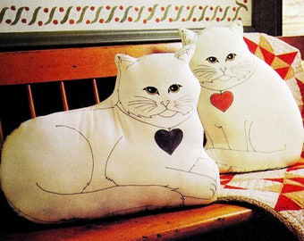 Vintage Stoffkissen Schnittmuster PDF Katzenkissen Schnittmuster