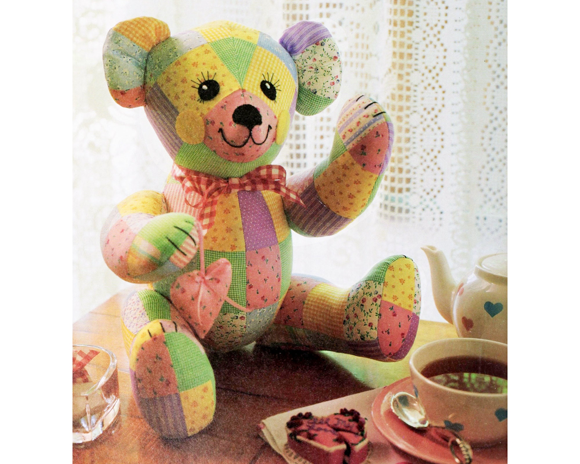 Vintage Memory Bear Pattern Pdf Quilt Patchwork Teddy Bear Sewing 