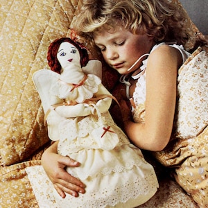 Patrón almohada hada de los dientes Patrón de costura bolso hada de los dientes Patrón muñeca de trapo vintage PDF