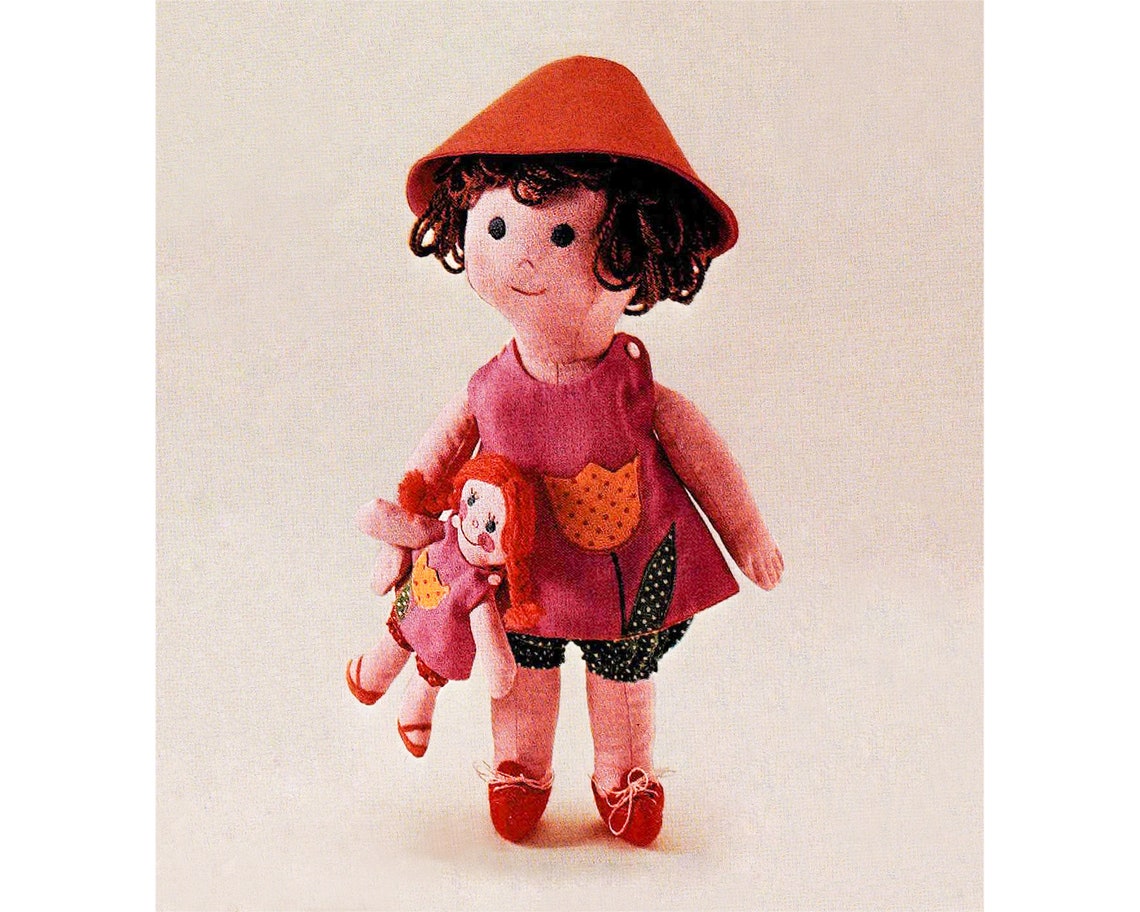 Vintage Cloth Doll Patterns to Sew Rag Doll Sewing Pattern PDF Textile