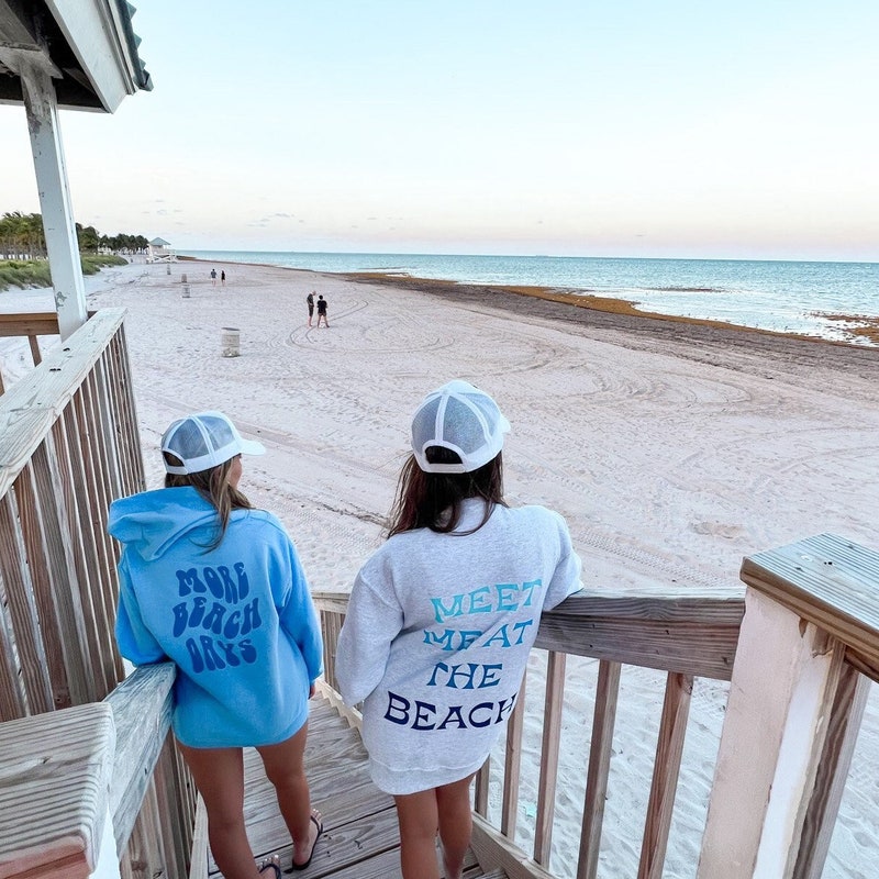 Meet Me at the Beach Oversized Pullover Sweatshirt