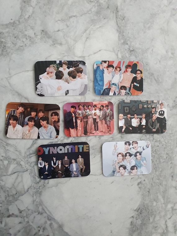 8 BTS Members Mini Photocards- Jungkook, Jimin, V, Suga, Jin