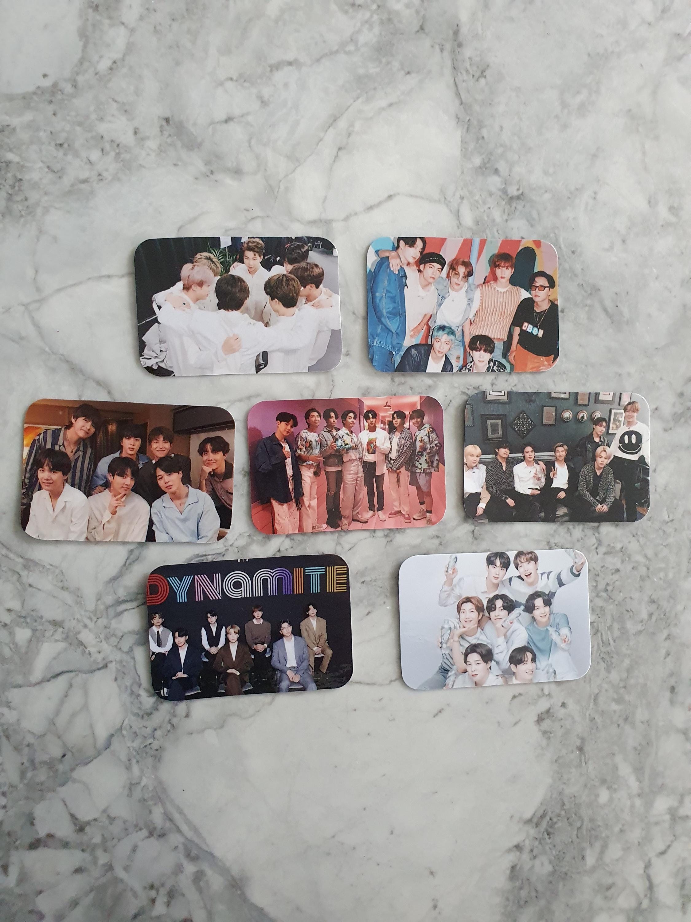 8 BTS Members MINI Photocards- Jungkook, Jimin, V, Suga, Jin