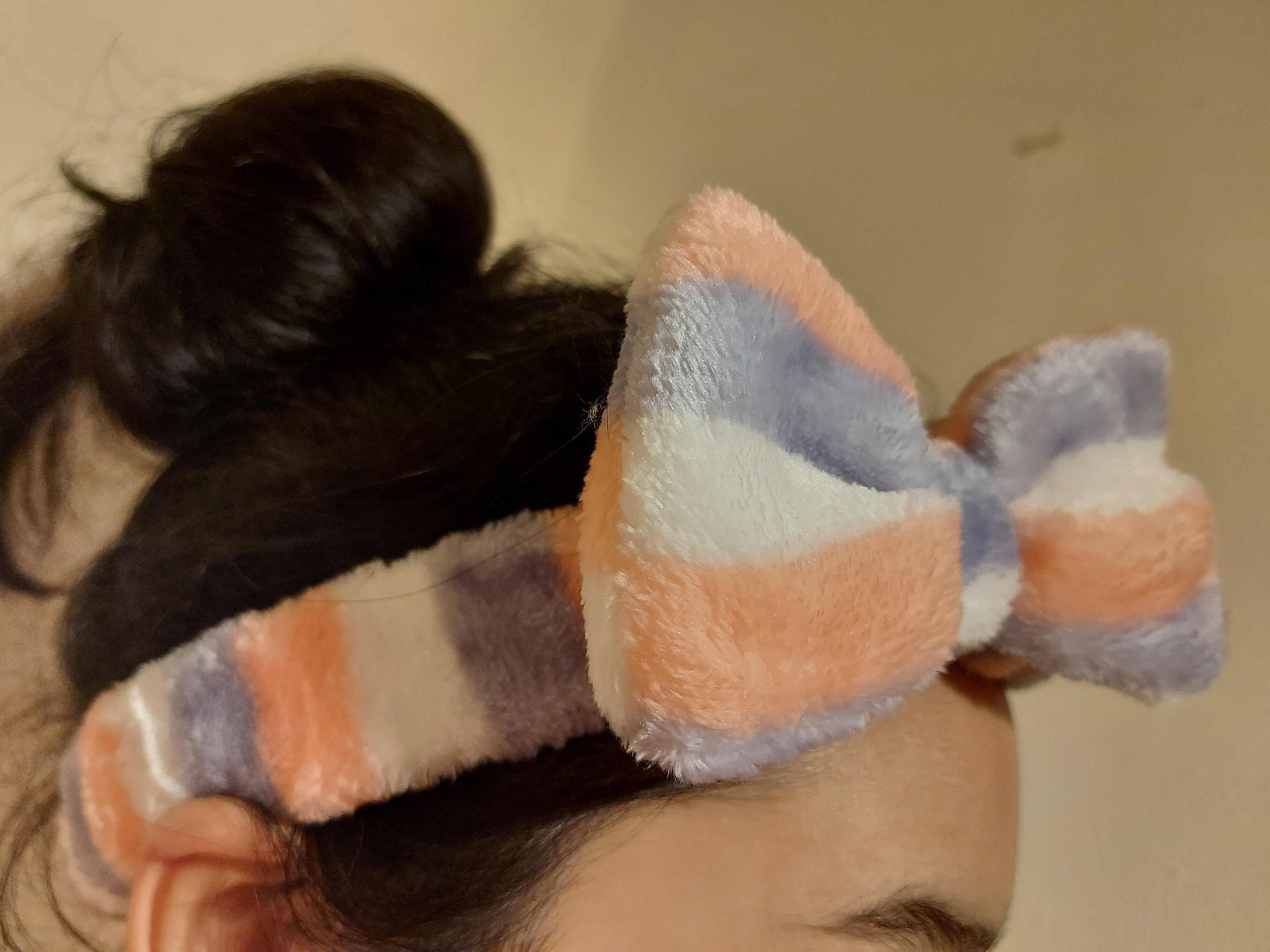 Cosmetic Headband Spa Headband Bow Face Wash Headband Etsy