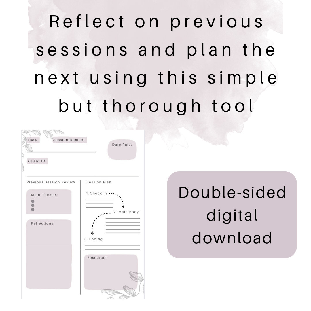 Therapist/counsellor Planning and Processing Sheets PDF Digital ...