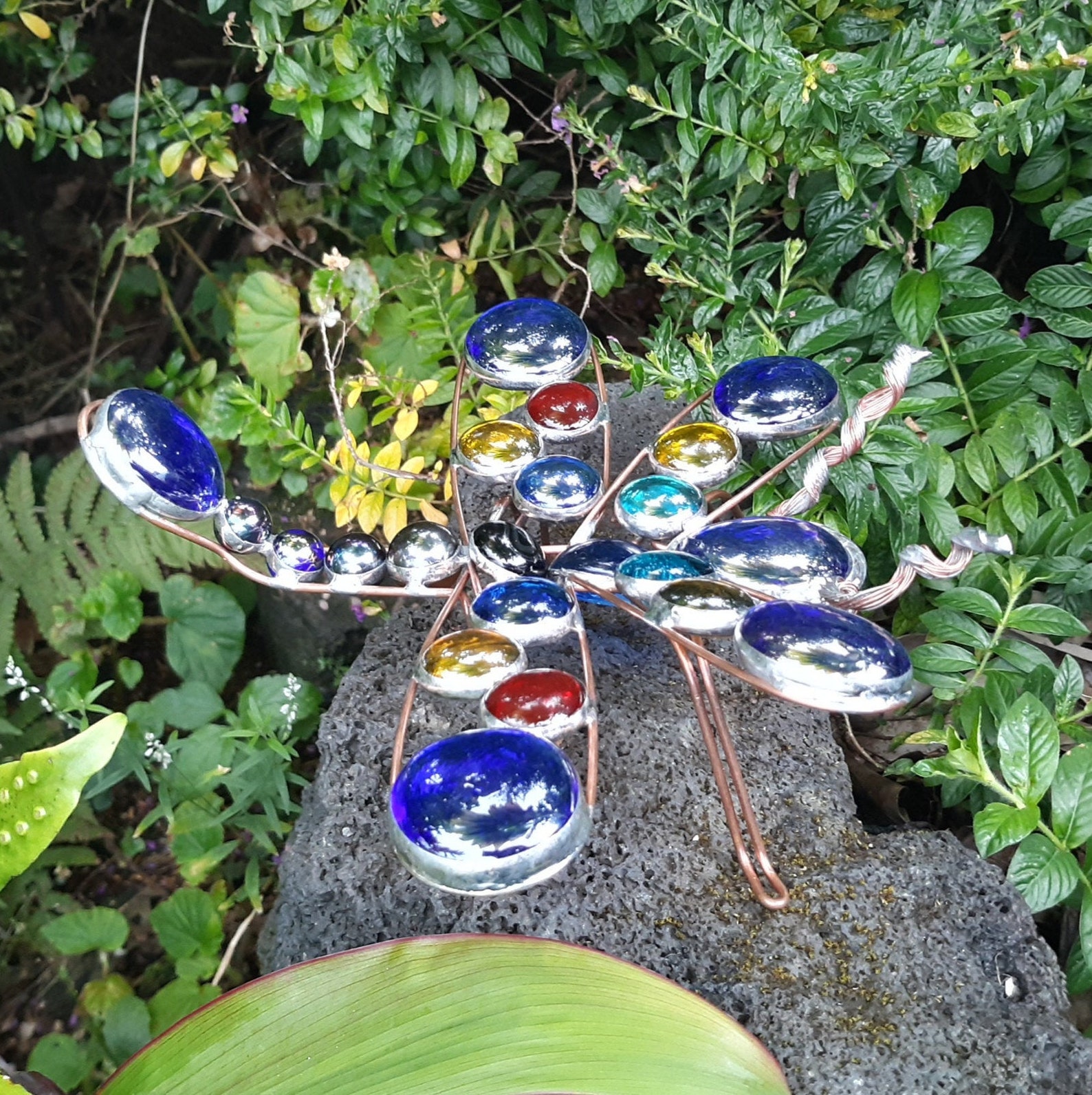 Dragonfly Garden Ornament Etsy