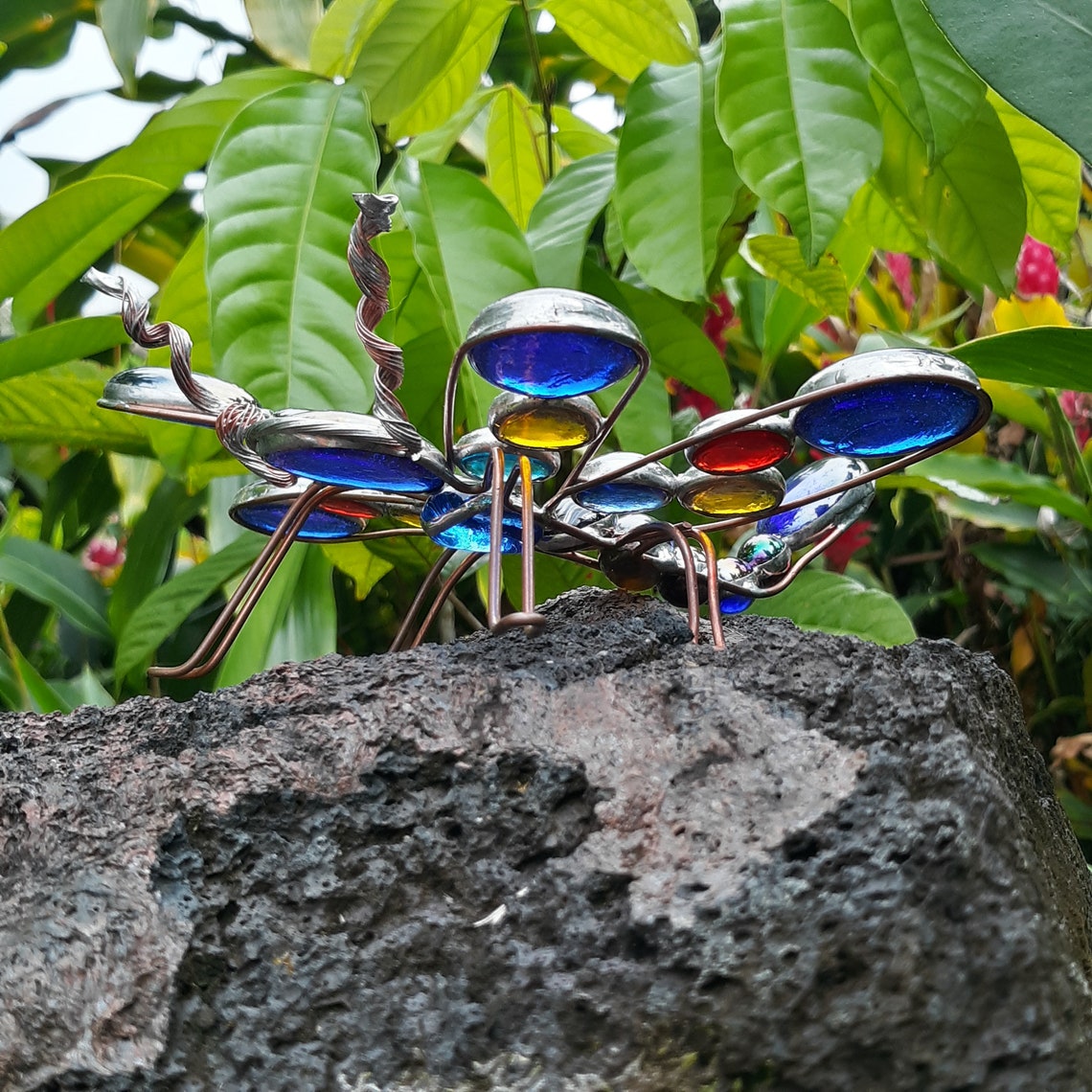 Dragonfly Garden Ornament Etsy