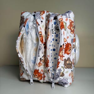 Molde para Bolsa de Fraldas Acolchoada | Porta-Lenços Umedecidos para Bebê, Tutorial em Vídeo (Molde em PDF)