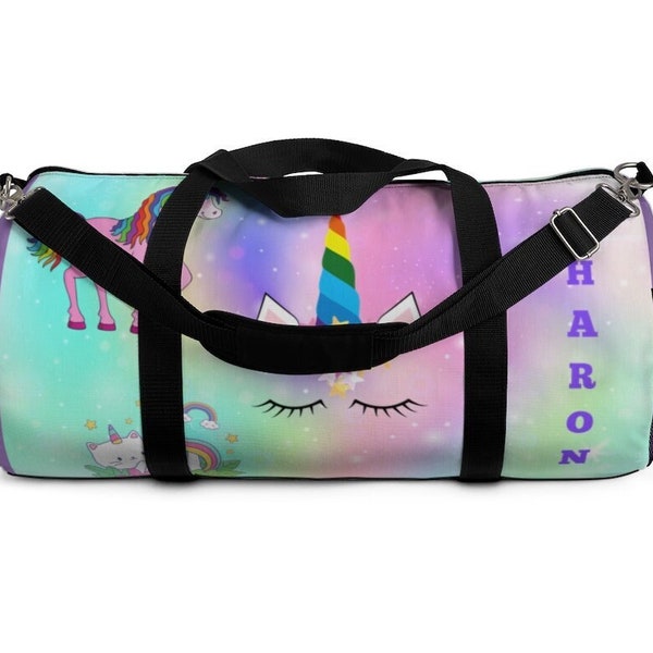 Personalized Unicorn Duffel Bag | School  Gym Travel Bag | Ballet Duffel Bag | Gifts for her | Girls Gift | Summer Camp?|Vacation bag