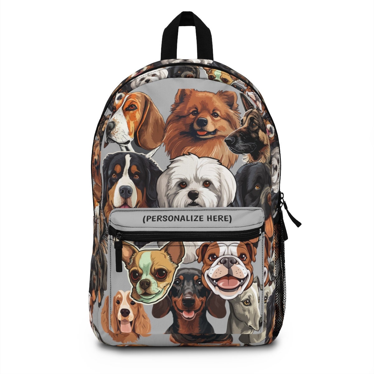 thumbnail interactive-video image 1 of Dog Hiking Backpack Hiking Backpack For Dogs - Packs For Dogs For Hiking - Puppy School Bag Double D- Design, Waterproof Twill Fabric For Samoyed, Golden Retriever Dog Backpack 1 of 11