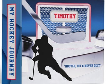 Personalized Ice Hockey Card Collector Binder | Binder for Hockey Fans Players Team Mates Coachholiday giftEaster Gift