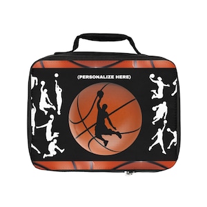 Personalized Kids basketball Lunch Bag \ back to school insulated basketball lunch bagEaster Gift