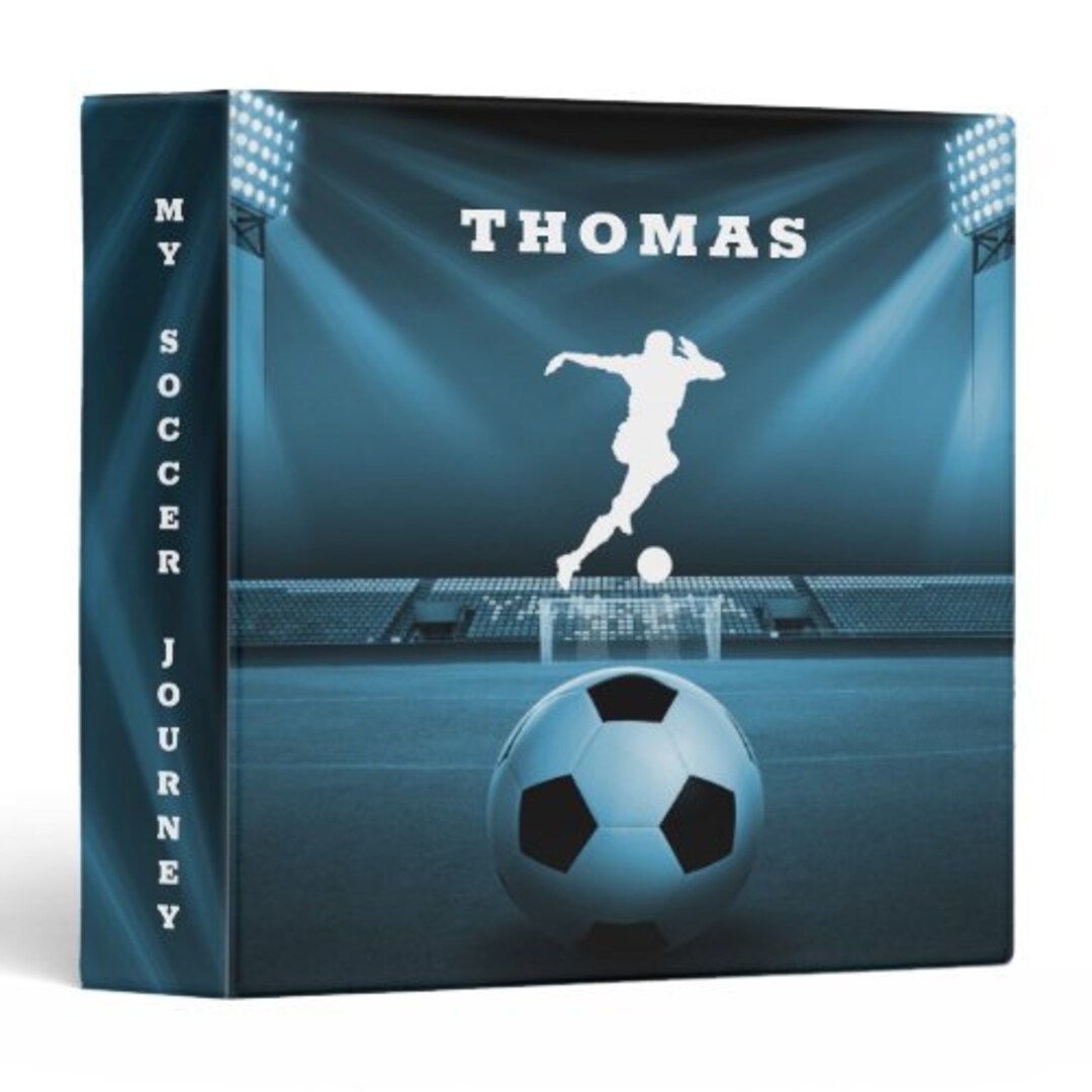 Personalized Soccer Trading Card Binder Soccer Card Binder Etsy