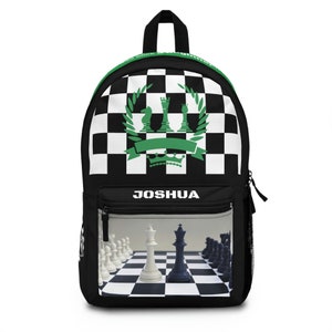 Personalized Chess Players  Backpack (Made in USA), Valentines Gradation Birthday  gift for boysholiday giftEaster Gift