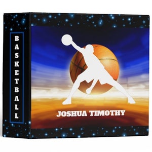Classeur personnalisé pour cartes à collectionner de basket-ball | Fan de basket-ball Carte de joueur Collector BinderCadeau de vacancesCadeau de Pâques