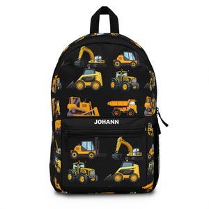 Personalized  Construction Tractors & Trailers Backpack | Kids back to School bagholiday giftEaster Gift