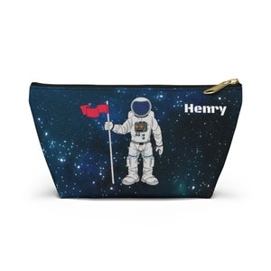 Personalized Astronaut Pencil case Pouch | Kids back to school Pouch ? Kids Pencil case | Unique Gift for kids .holiday giftEaster Gift