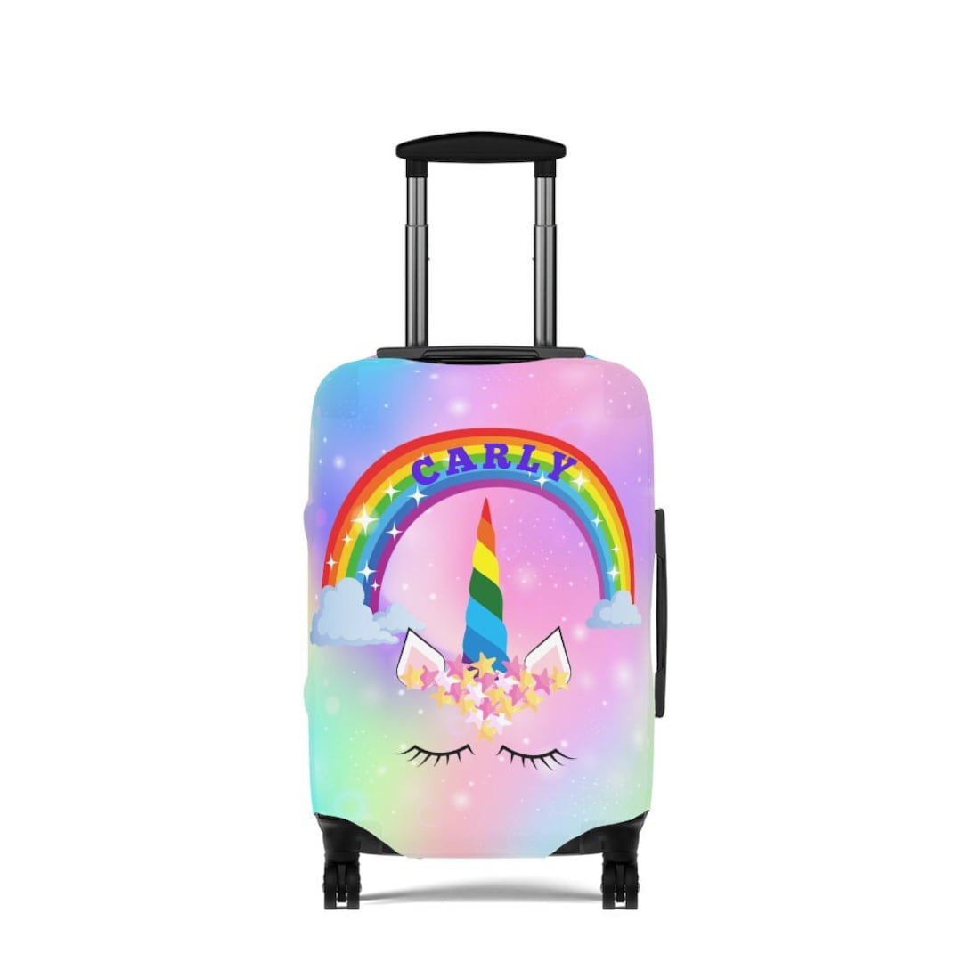 Personalized Unicorn Luggage Cover Suitcase Protector Crisply Printed