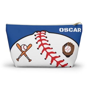 Personalized Kids  Baseball Fan Pouch | Kids Pouch | Boys Pencil Case | Gifts for boys| Valentines Day  |Baseball fan giftholiday gift