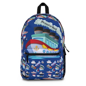 Personalized Kids SHip / Boat themed Backpack \ back to School BackpackEaster Gift