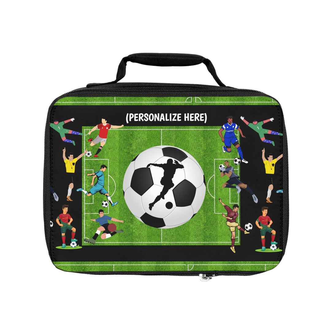 Personalized Kids Soccer Insulated Lunch Bag | Kids Soccer Back to ...