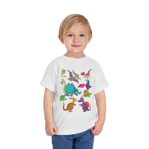 Dinosaur  Toddler Short Sleeve Shirt  | Crisply printed Soft Kids T Shirtholiday giftEaster Gift