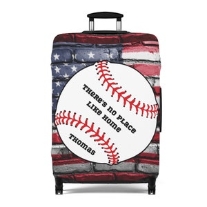 Kids Personalized Baseball Fan Luggage Cover | Suitcase protector | Crisply Printed  Washableholiday giftEaster Gift