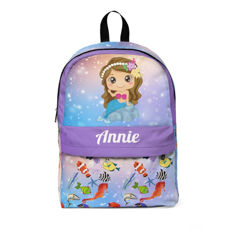 personalized mermaid backpack