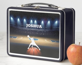 Personalized Basketball Lunch Box for kids  |Back to school metal lunch boxEaster Gift