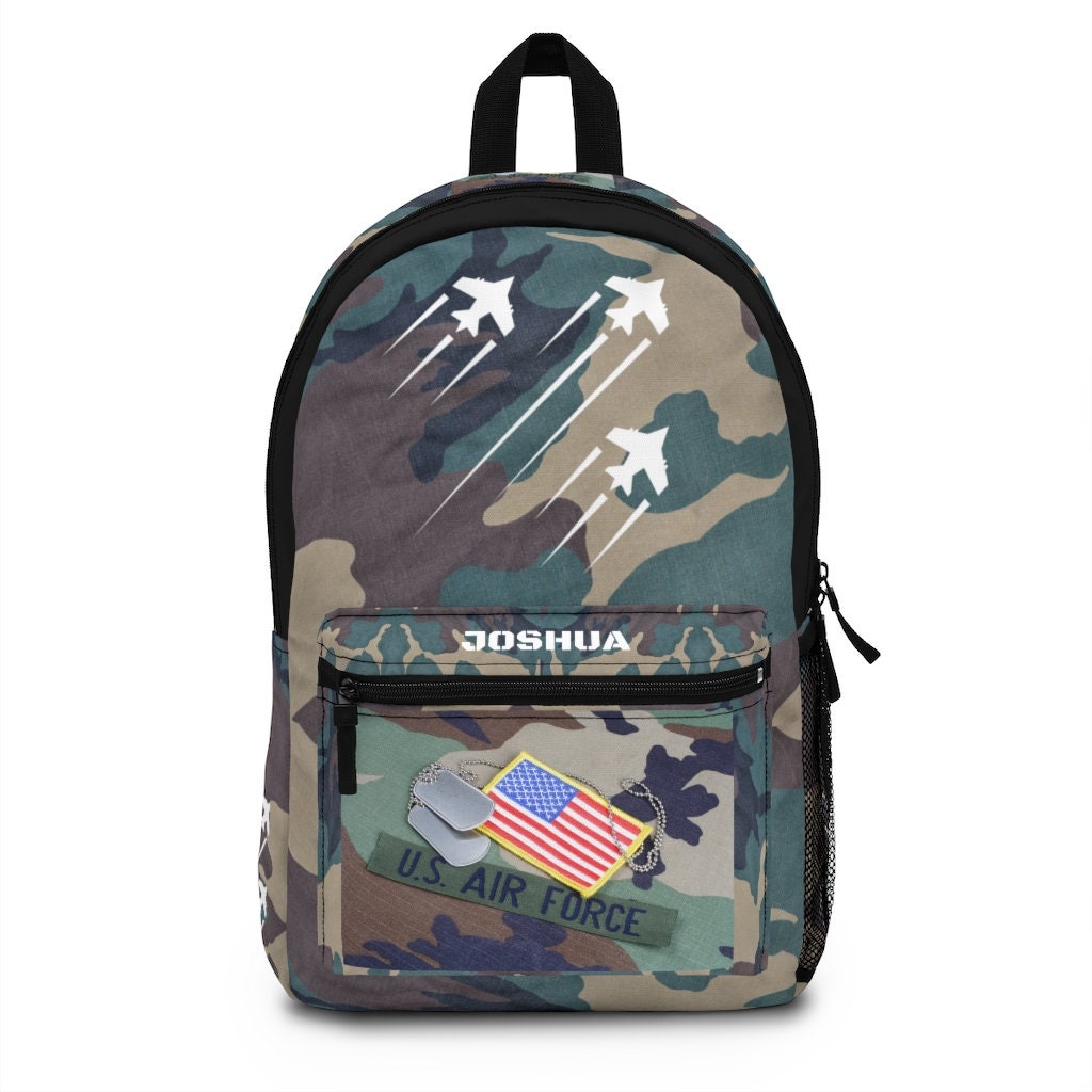 Personalized US Airforce Backpack Camouflage Back to School - Etsy
