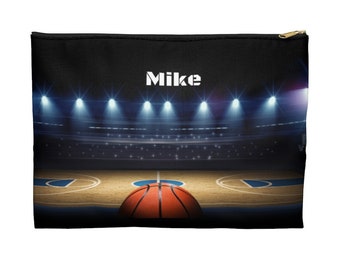 Personalized basketball Fan pencil Case | Kids back to school pencil pouch | Unique kids gifting idea.Easter Gift