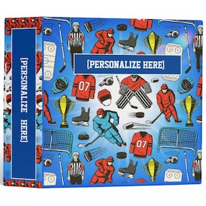Personalized Hockey Card Binder - Etsy