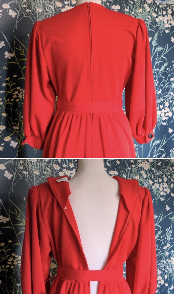 Leslie Fay Vintage Red Dress - image 6