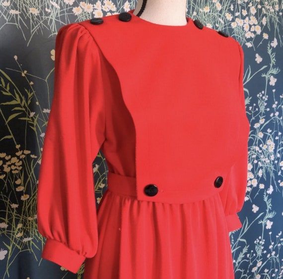 Leslie Fay Vintage Red Dress - image 2